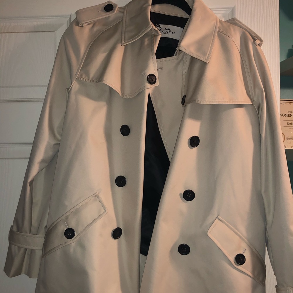 Coach Short Trench Coat Size L